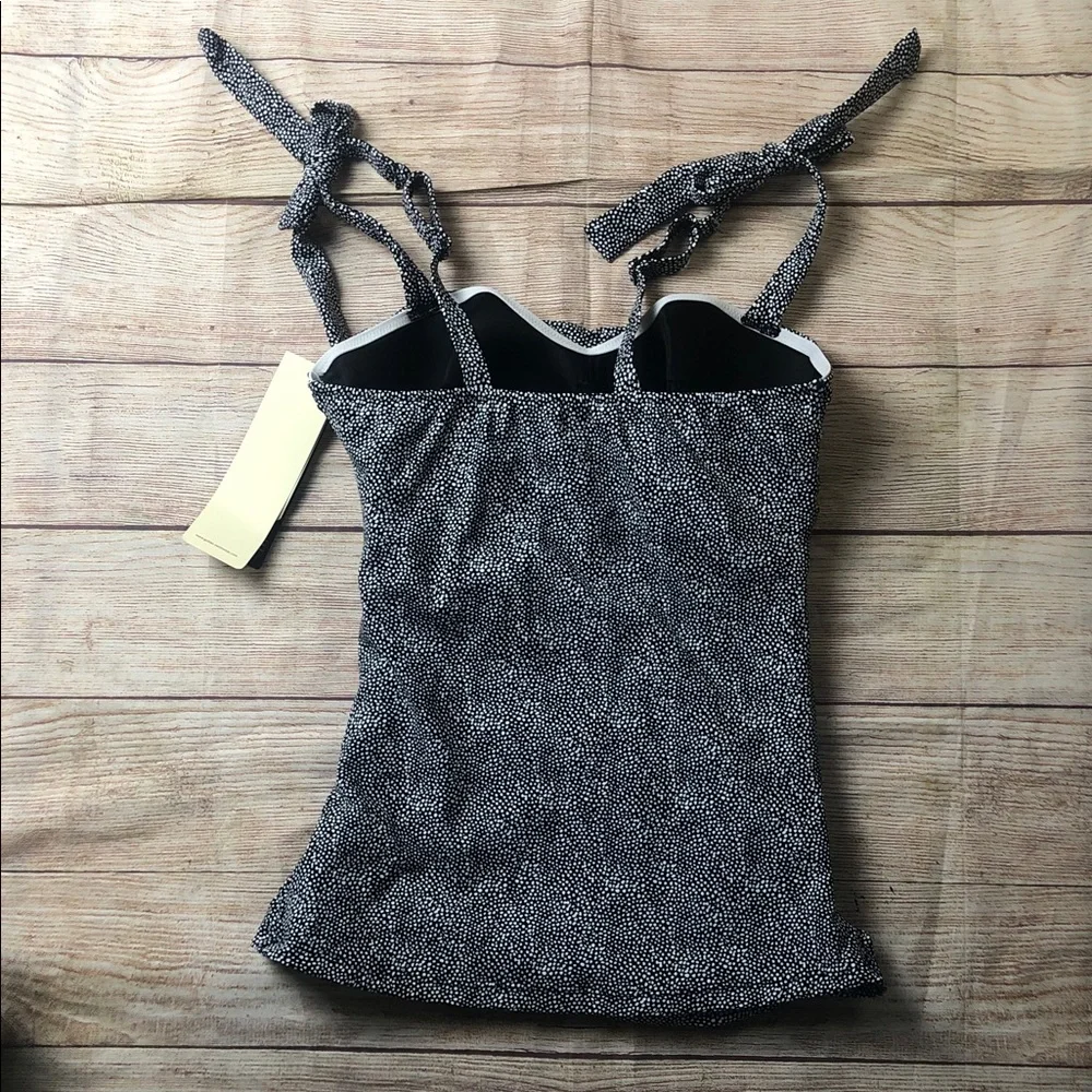 NWT Profile By Gottex‎ Black and White Tankini Top
